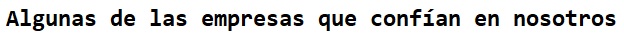 algunas
